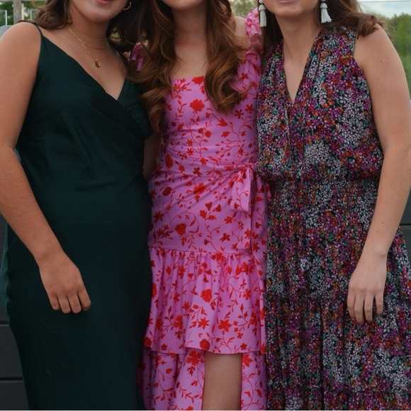 LIKELY NYC Charlotte Dress in Red & Pink Multi - Picture 7 of 9